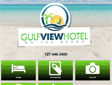 Tablet Screenshot of clearwaterbeachgulfviewhotel.com